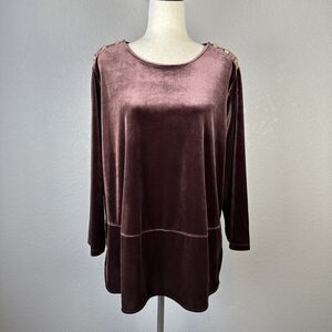 Elegant Velvet Women's Top